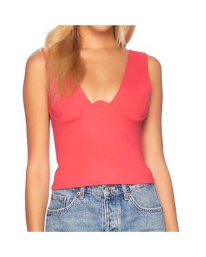 Susana Monaco Underwire Tank Top - Red