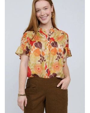 Ivy Jane Drop Ruffle Top - Multicolor