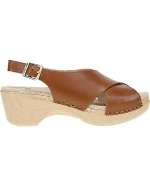 Dansko Sloane Leather Sandals - Brown