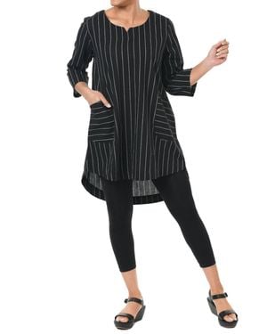 Tulip Clothing Paloma Tunic Top - Black