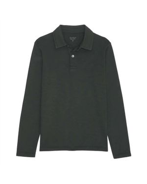 Hartford Knit Long Sleeve Polo - Green