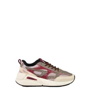 DIESEL Layered Polyester Sneakers - Brown