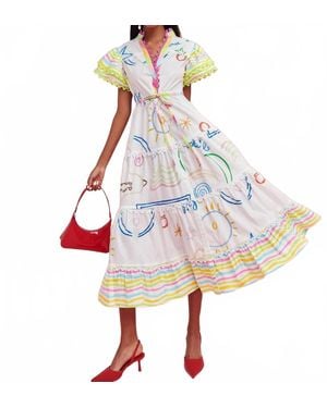 Beulahstyle Graffiti Dress - Red