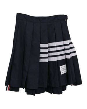 Thom Browne 4-Bar Stripe Pleated Mini Skirt - Blue