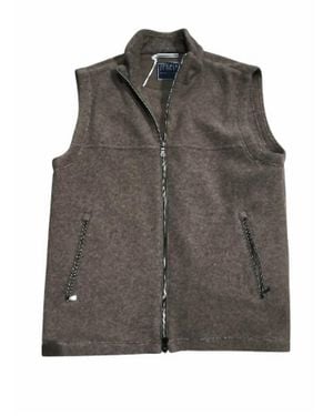 Fedeli Sleeveless Full-Zip Cashmere Gilet - Gray