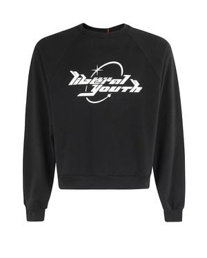Liberal Youth Ministry Lym 90S Crewneck Cotton Sweatshirt - Black