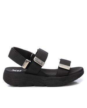 Xti Casual Wedge Sandals - Black