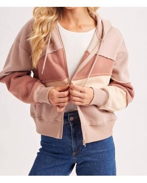 Bluivy Adeline Patchwork Hoodie - Pink