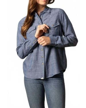 Kimes Ranch Lacy Blouse Shirt - Blue