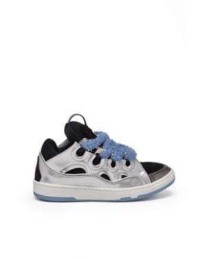 Lanvin Curb Metal Sneakers - Blue