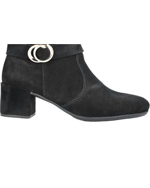 Rieker Sarah 89 Casual Ankle Suede Boots - Black