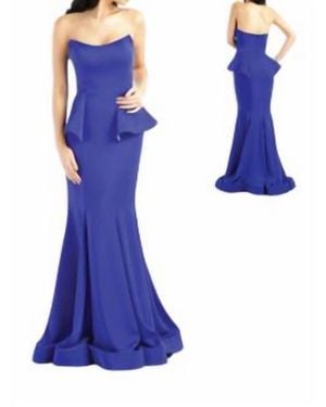 Ralph Lauren Strapless Gown - Blue