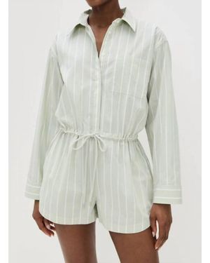 Pistola Amelie Long Sleeve Romper - White
