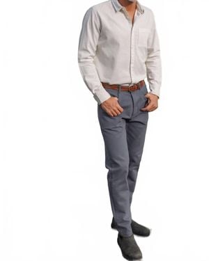 Alex Crane Canvas Cham Pant - Blue