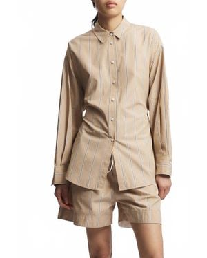 Saint Art Lara Button Down Blouse - Natural