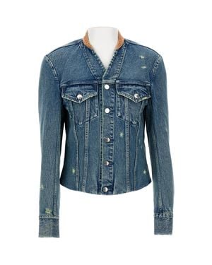 Tanaka Slightly Cropped Denim Jacket - Blue