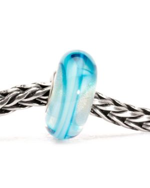 Trollbeads Ribbon Glass Bead Charm - Blue