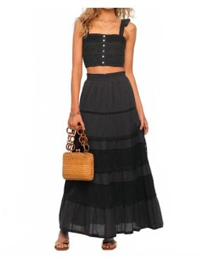 Heartloom Cece Maxi Skirt Set - Black