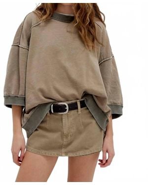 Free People Everything Pullover Sweater - Brown