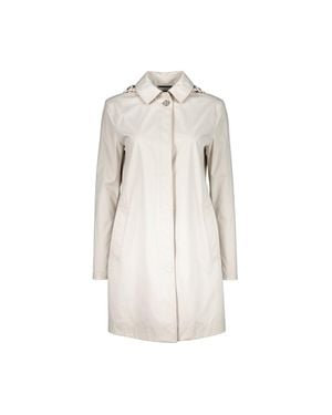 Moorer Silagunaadb Overcoat Avorio - White