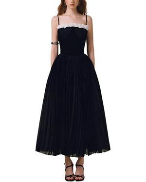 Amanda Royal Midi Dress - Blue