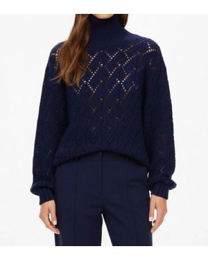 The Upside Clementine Knit Crew Top - Blue
