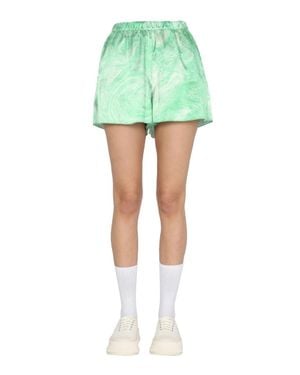 Opening Ceremony Marble Effect Shorts - Green