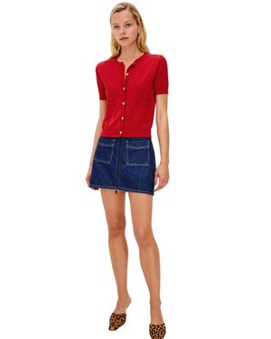 Rails Aisley Short-Sleeve Sweater - Red