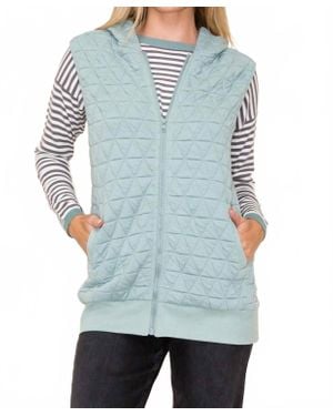 Staccato Wrinley Long Vest - Blue