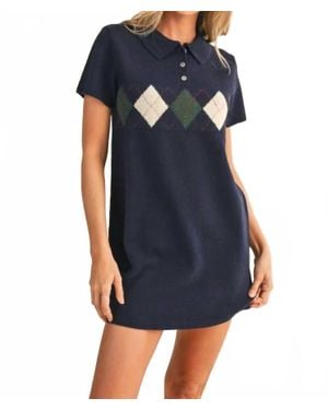 Klesis Nikki Sweater Mini Dress - Blue