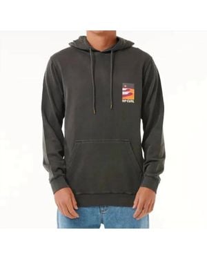 Rip Curl Surf Revival Lined Up Hoodie - Gray