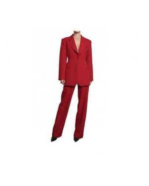 Parentesi Hadley Straight Leg Trouser - Red