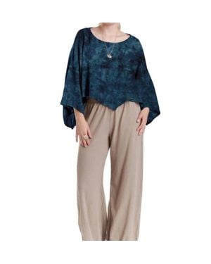 Oh My Gauze Vanna Boatneck Top - Blue