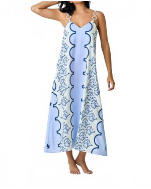 Lavi Patricia Midi Dress - Blue