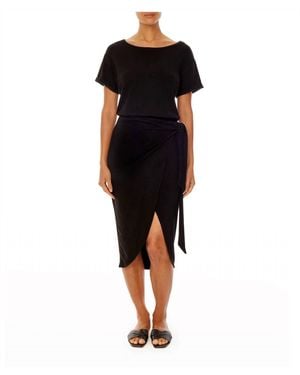 LBLC The Label Kelly Wrap Dress - Black