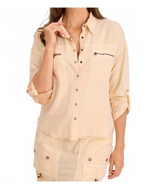 XCVI Knapp Button-Up Top - Natural