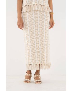 Emily Mccarthy Capri Knit Skirt - Natural
