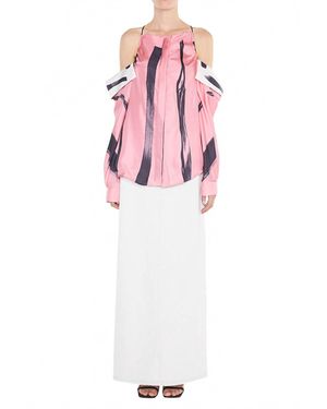 Christopher Esber Collapsed Sleeve Brush Stroke Shirt - Pink
