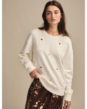 Lucky Brand Valentine Crew Neck Sweatshirt - Natural