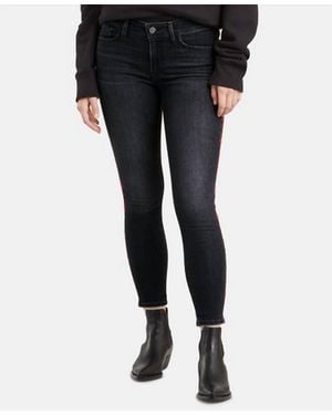 Levi's Juniors 711 Embroidered Skinny Ankle Jeans - Black