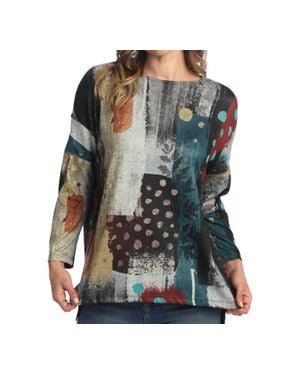 Jess & Jane French Brushed Knit Top - Green