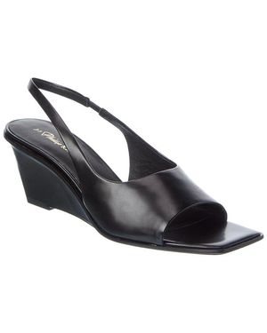 3.1 Phillip Lim Laura Leather Slingback Wedge Sandal - Black
