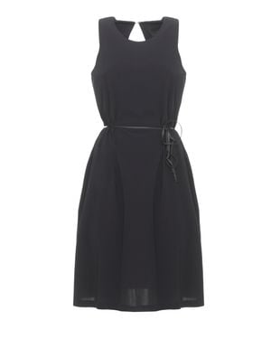 Rrd Sleeveless Dress With Cut-Out Detail And Matching Belt - Black