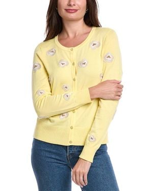 Tahari Pansy Cardigan - Yellow