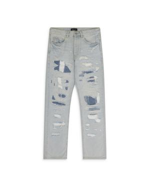 Purple Brand Light Soma Straight Leg Jeans - Gray