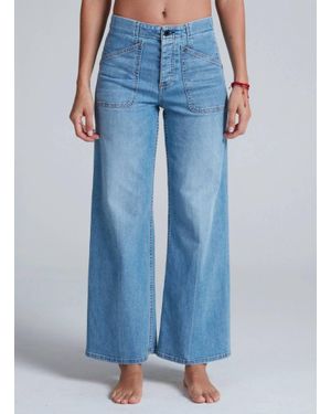 ASKK NY The Jam Relaxed Wide-Leg Jean - Blue