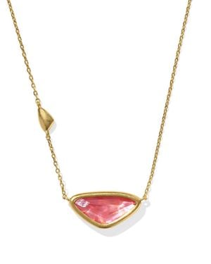 Kendra Scott Margot Vintage Short Pendant Necklace - Pink