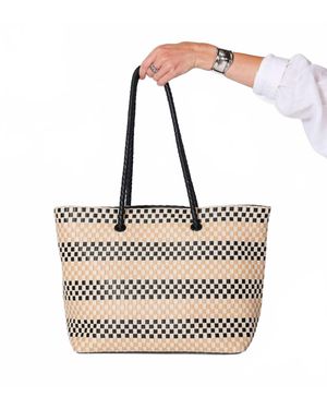 Cleobella Eugenie Woven Tote Bag - Metallic
