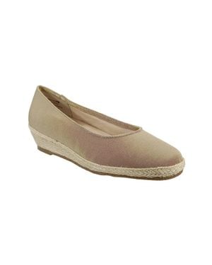 David Tate Chill Chill- W Taupe Slip-On Espadrille Shoes Htat161 - Natural