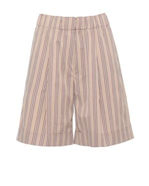 Antonelli Perilla Striped Cotton Shorts - Pink